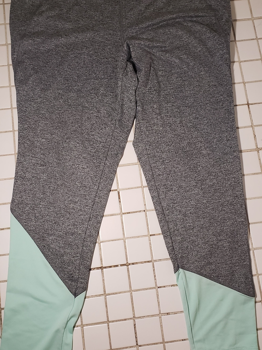 Lane Bryant Girls' Gray & Mint Colorblock Leggings For Women